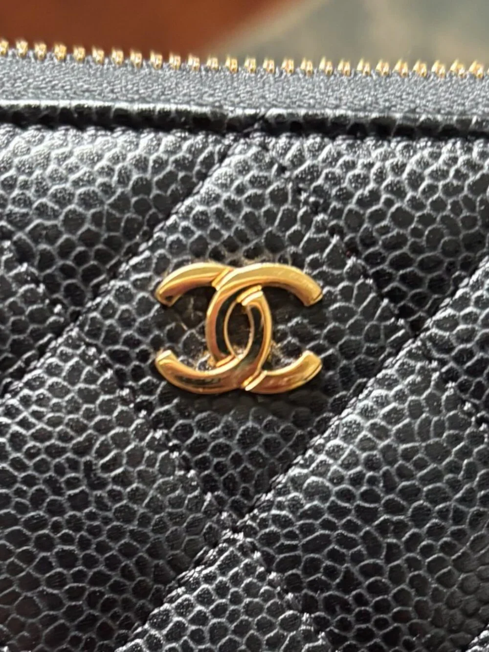 Authentic Chanel Zip Around Wallet